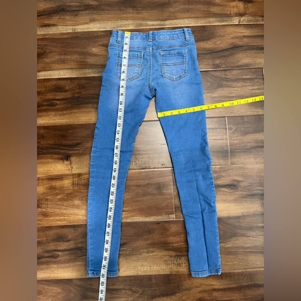 Epic Thread Stretchy Denim Blue Girl Skinny Jeans - Picture 6 of 11